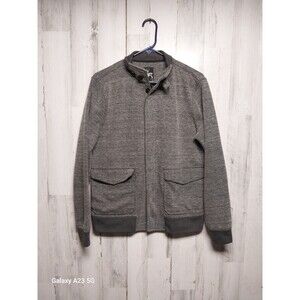 Kane & Unke Gray Bomber Jacket Size Medium